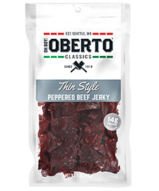 Click here to purchase Peppered Thin Style Beef Jerky