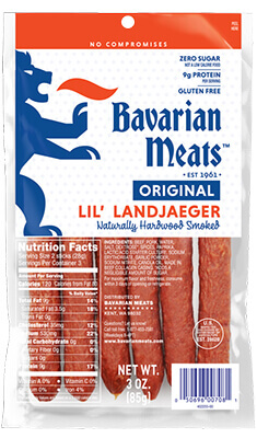 Image of Bavarian Original Lil Landjaeger packaging