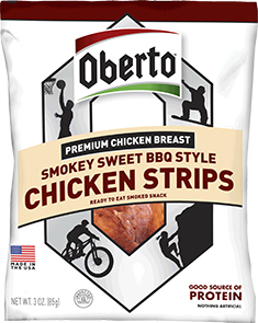 Image of Smokey Sweet BBQ Style Chicken Strips packaging