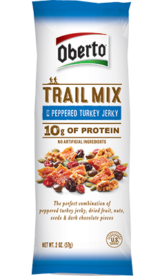 Image of Peppered Turkey Beef Jerky Trail Mix packaging