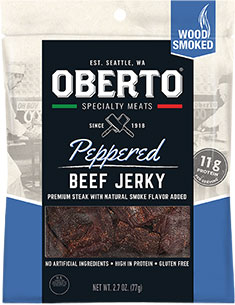 Image of All Natural Peppered Beef Jerky packaging