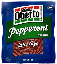 Image of Pepperoni Bite Size Sausage Sticks packaging