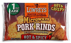 Image of Hot & Spicy Microwave Pork Rinds packaging