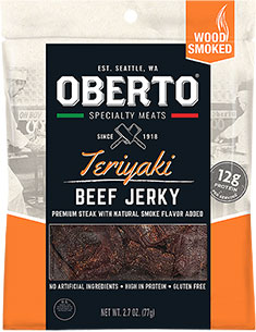 Image of All Natural Teriyaki Beef Jerky packaging