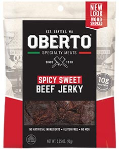 Image of All Natural Spicy Sweet Beef Jerky packaging