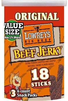 Image of Lowrey's Original Beef Jerky packaging