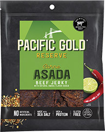 Image of Pacific Gold Reserve Carne Asada Beef Jerky packaging