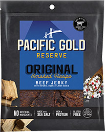 Image of Pacific Gold Reserve Original Smoke Beef Jerky packaging