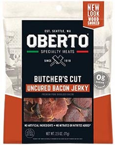 Image of Butcher's Cut Bacon Jerky packaging